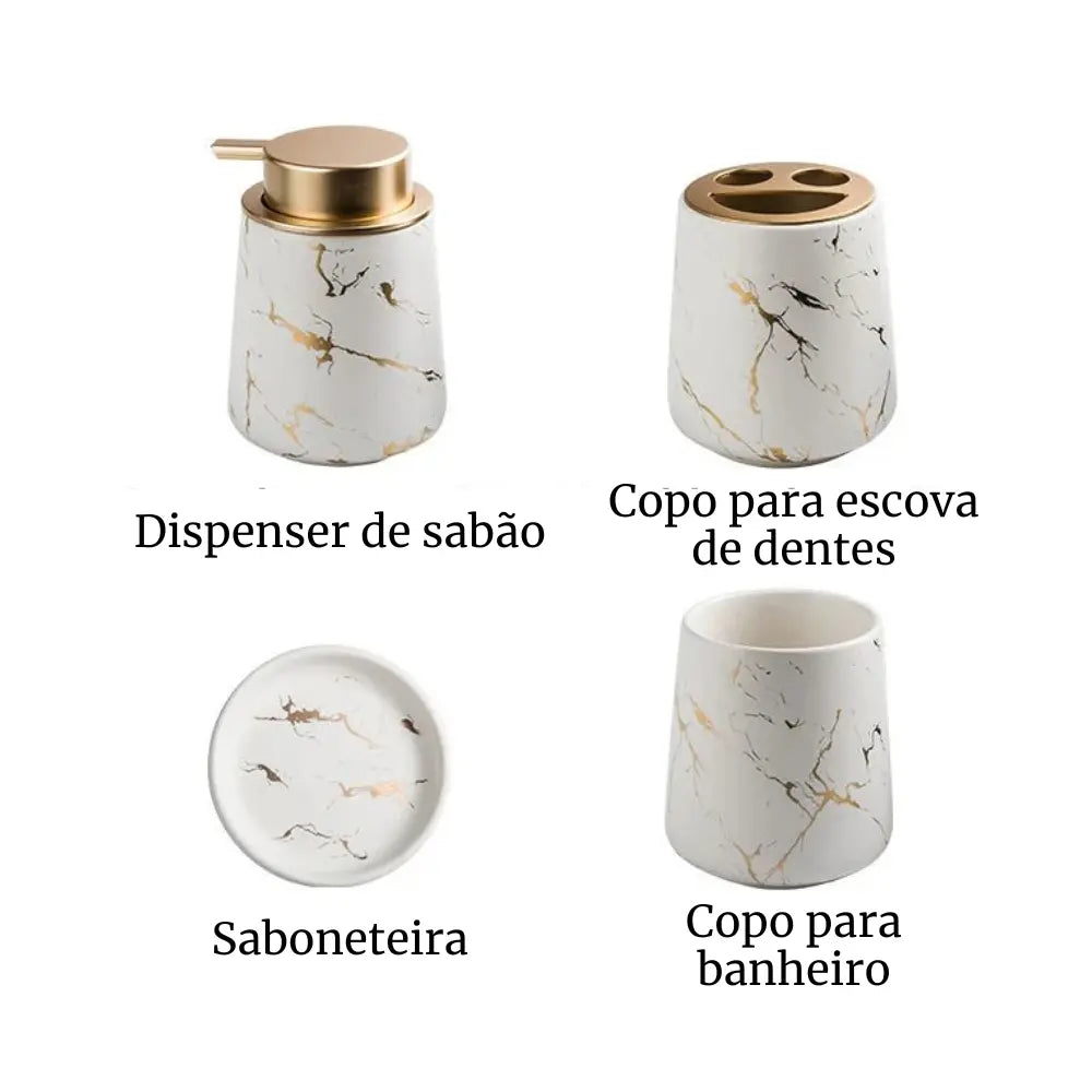 Conjunto Nórdico Marble