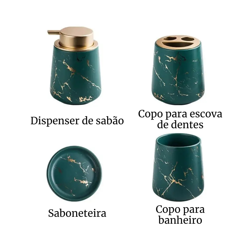 Conjunto Nórdico Marble
