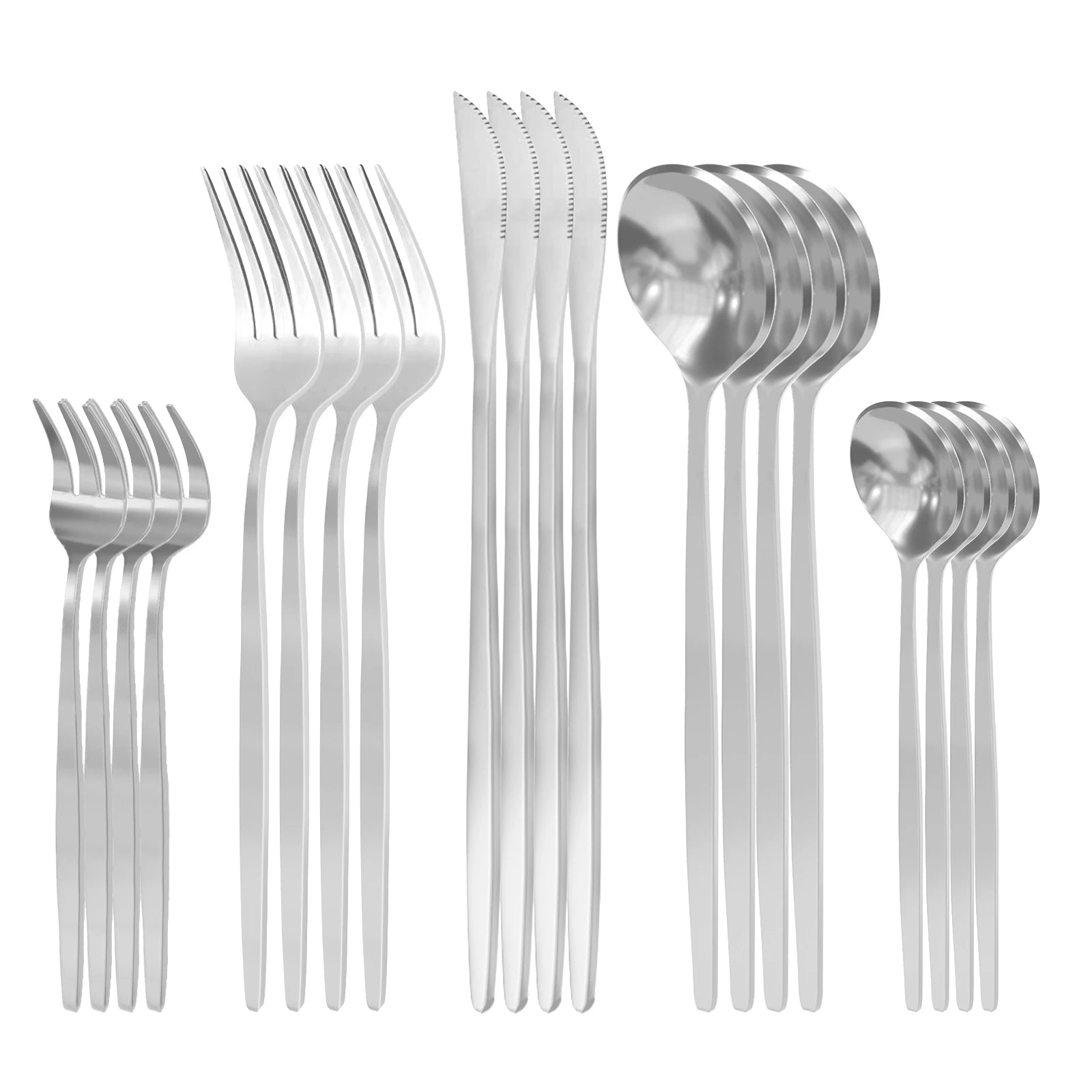 Jogo de Talheres Inox Luxo 20 Peças - Atene