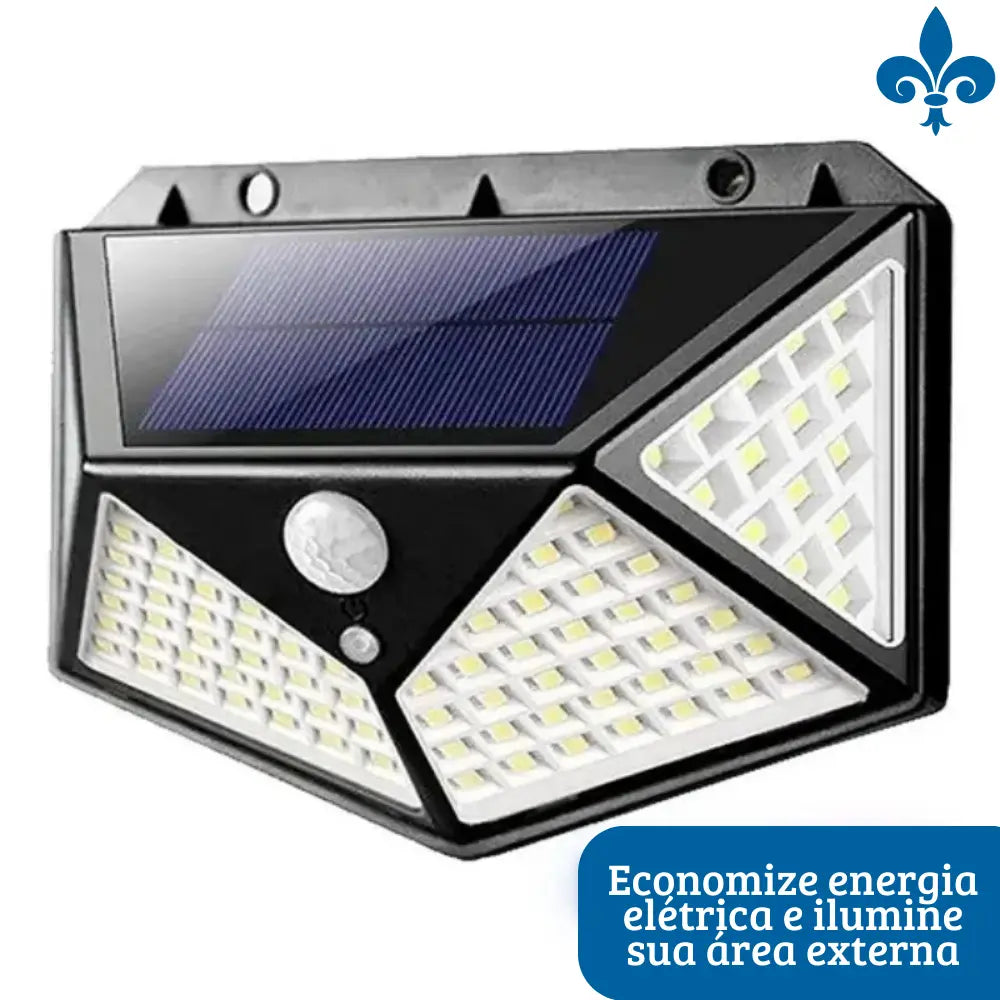 Luminária C/ Placa Solar e Sensor de Presença Atene