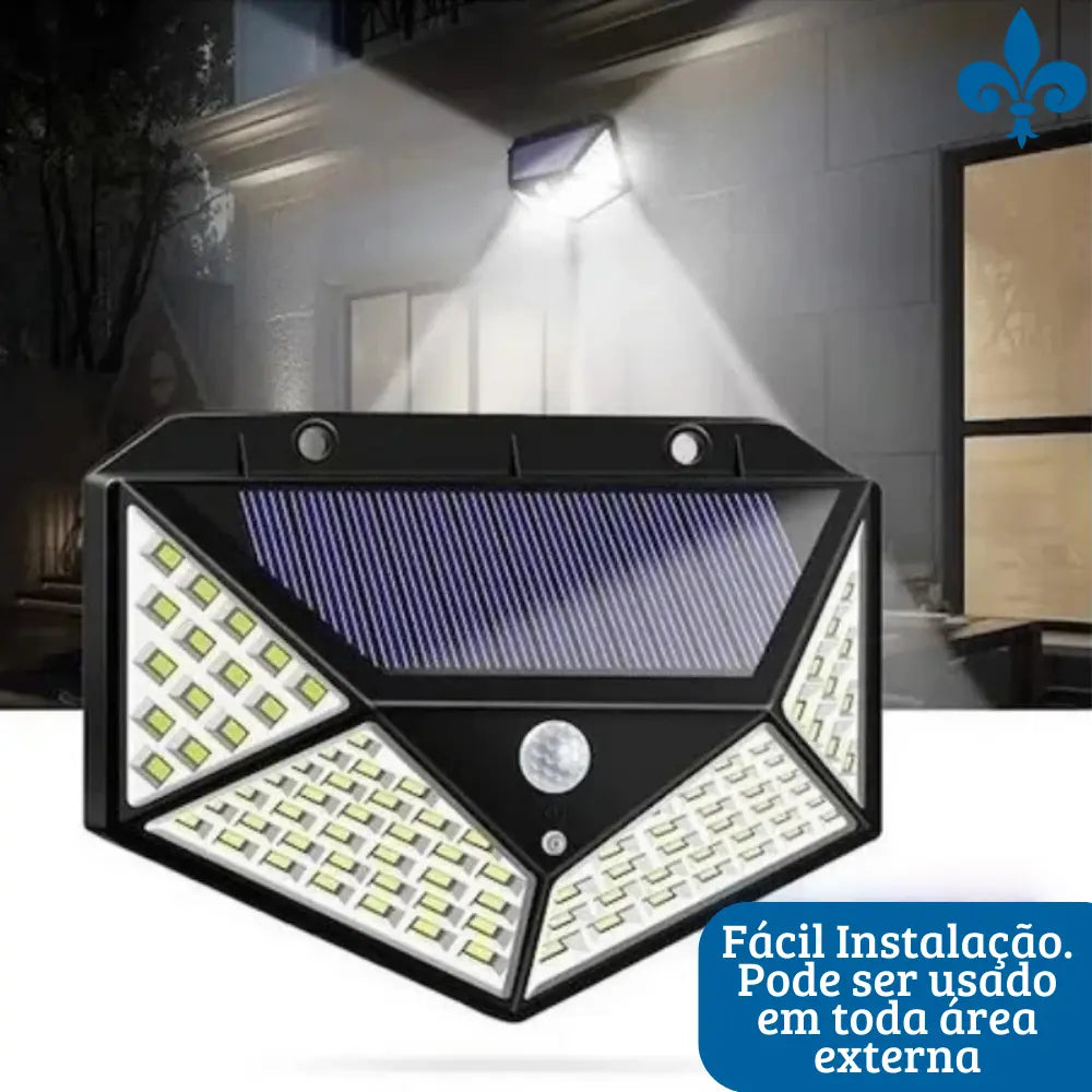 Luminária C/ Placa Solar e Sensor de Presença Atene